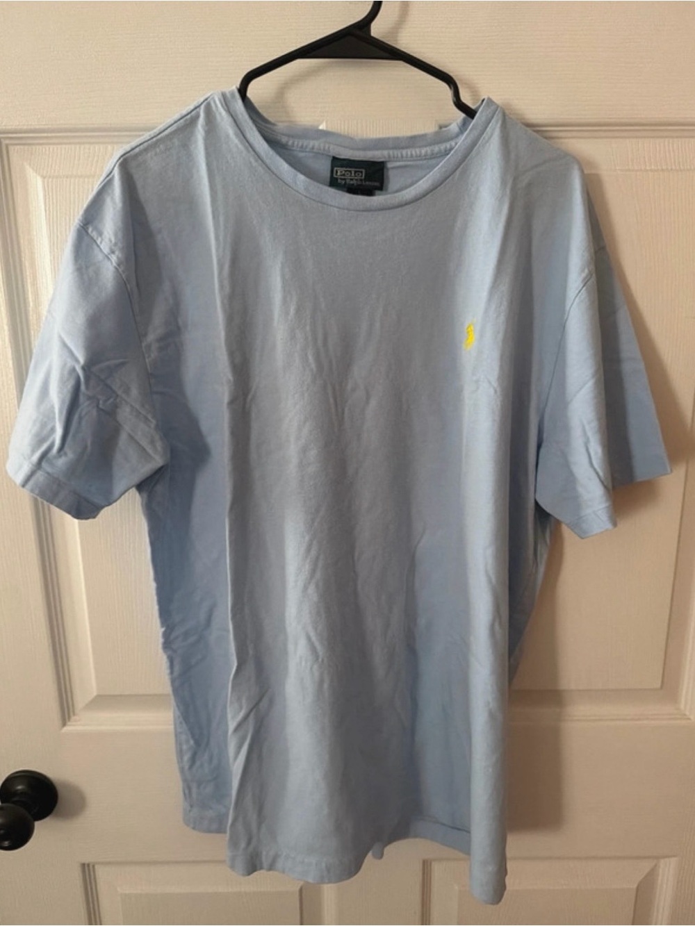 Ralph Lauren Light Blue Short Sleeve Tee with Yellow Pony
